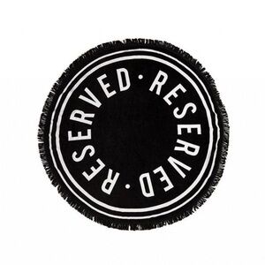 Fringe Detail Reserved Round Beach Blanket